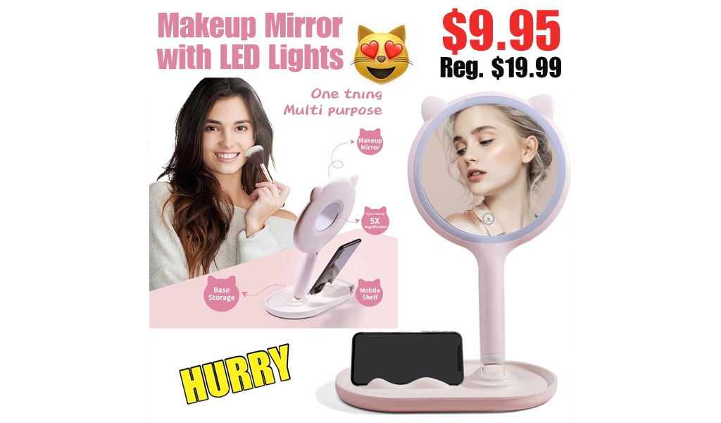 Makeup Mirror with LED Lights Only $9.95 Shipped on Amazon (Regularly $19.99)