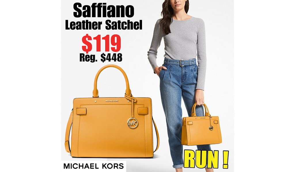 Saffiano Leather Satchel Only $119 on MichaelKors.com (Regularly $448)