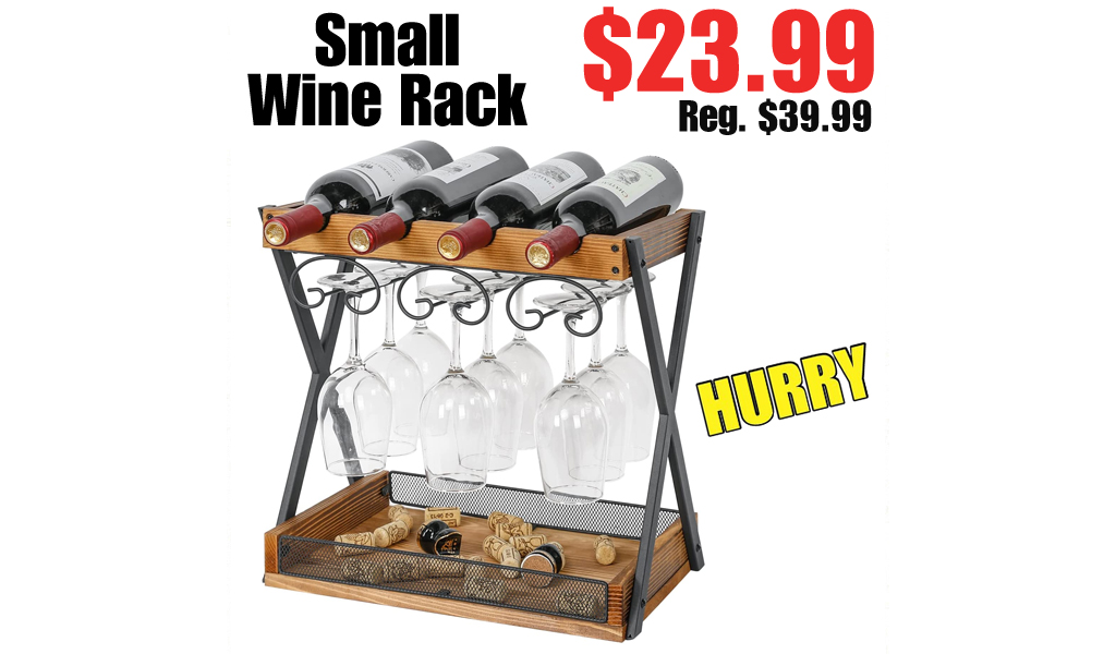 Small Wine Rack Only $23.99 Shipped on Amazon (Regularly $39.99)