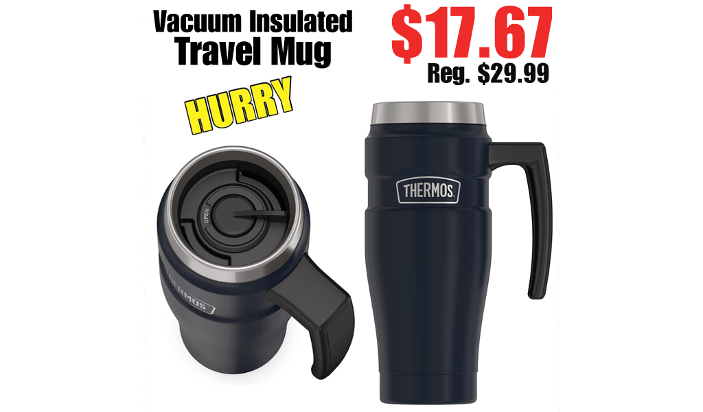 Vacuum-Insulated Travel Mug from $17.67 on Amazon (Regularly $29.99)