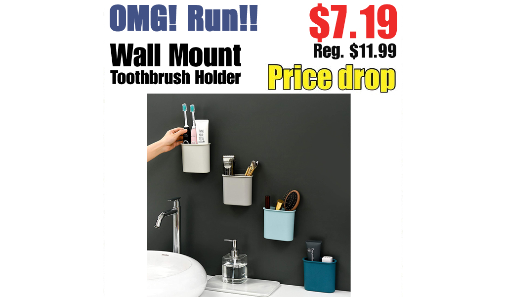 Wall Mount Toothbrush Holder Only $7.19 Shipped on Amazon (Regularly $11.99)
