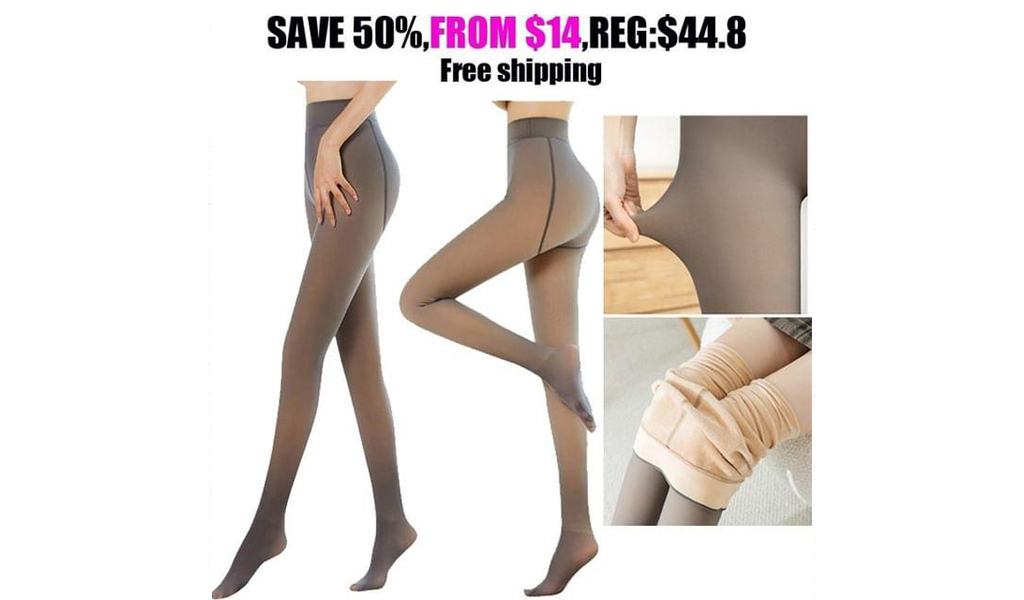 Women's Leggings Fleece Lined Thick Thermal Pantyhose Tights+Free Shipping