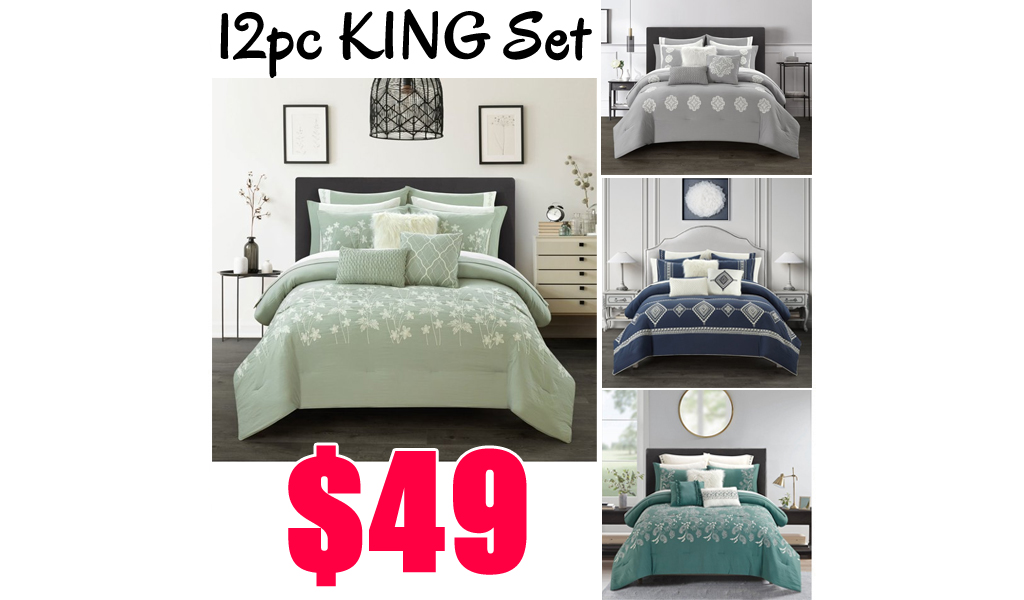 12 Piece KING Set Only $49 Shipped on Walmart.com (Regularly $78)
