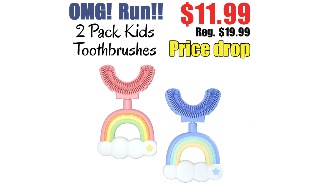 2 Pack Kids Toothbrushes Only $11.99 Shipped on Amazon (Regularly $19.99)