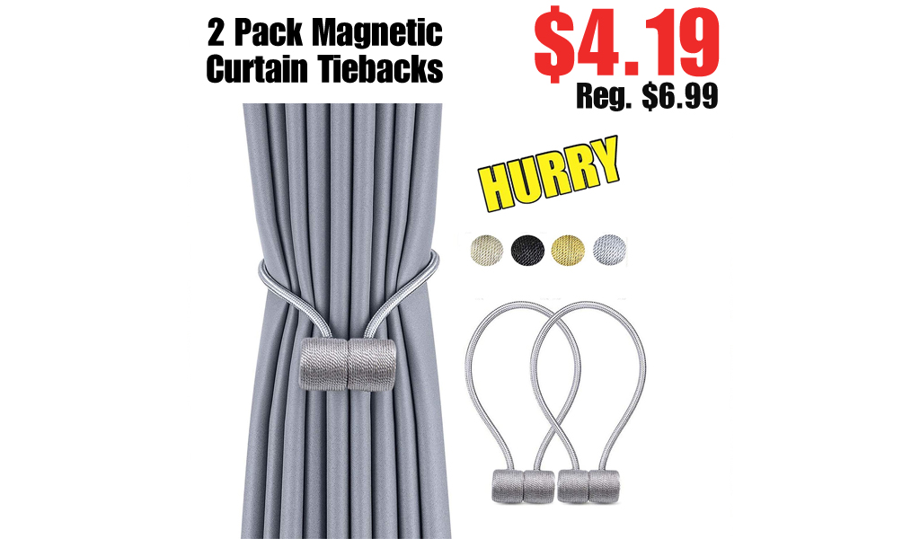 2 Pack Magnetic Curtain Tiebacks Only $4.19 Shipped on Amazon (Regularly $6.99)