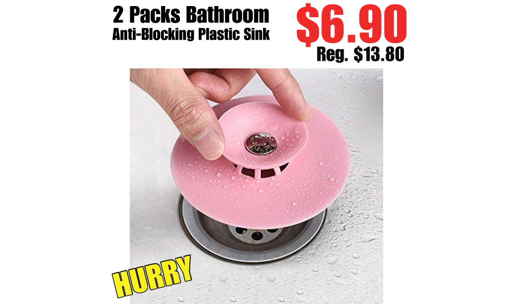 2 Packs Bathroom Anti-Blocking Plastic Sink Only $6.90 Shipped on Amazon (Regularly $13.80)