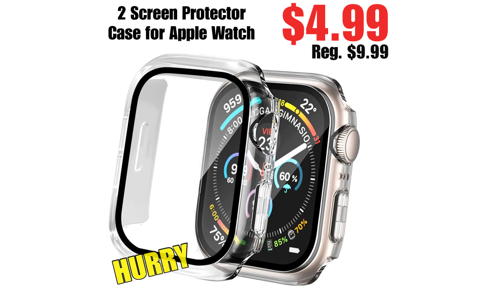 2 Screen Protector Case for Apple Watch Only $4.99 Shipped on Amazon (Regularly $9.99)