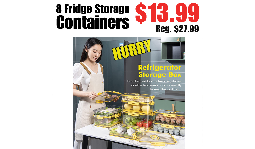 8 Fridge Storage Containers Only $13.99 Shipped on Amazon (Regularly $27.99)