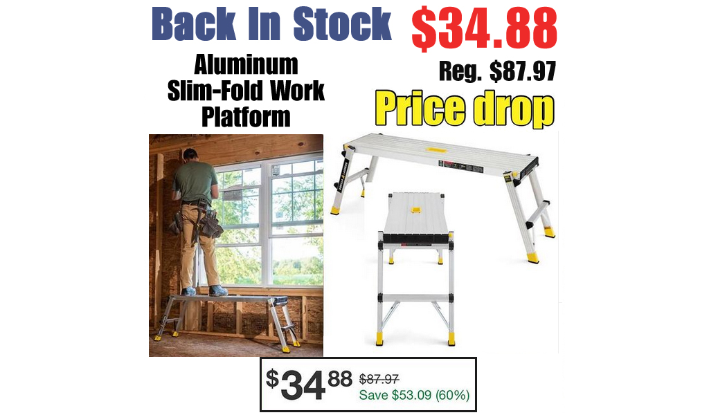 Aluminum Slim-Fold Work Platform Only $34.88 on Walmart.com (Regularly $87.97)