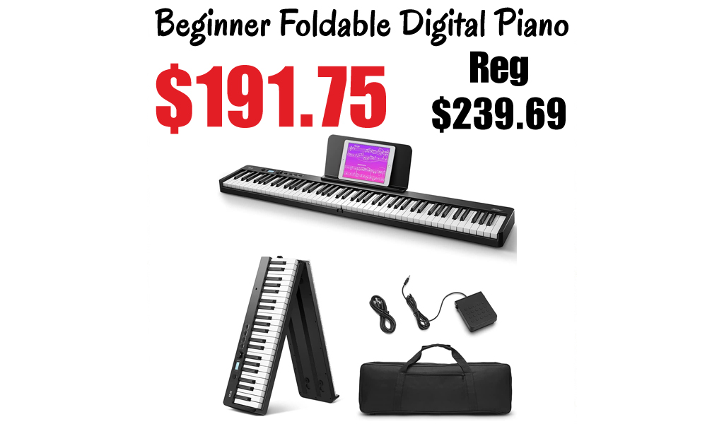 Beginner Foldable Digital Piano Only $191.75 Shipped on Amazon (Regularly $239.69)