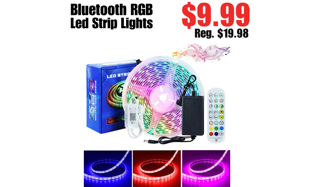Bluetooth RGB Led Strip Lights Only $9.99 Shipped on Amazon (Regularly $19.98)
