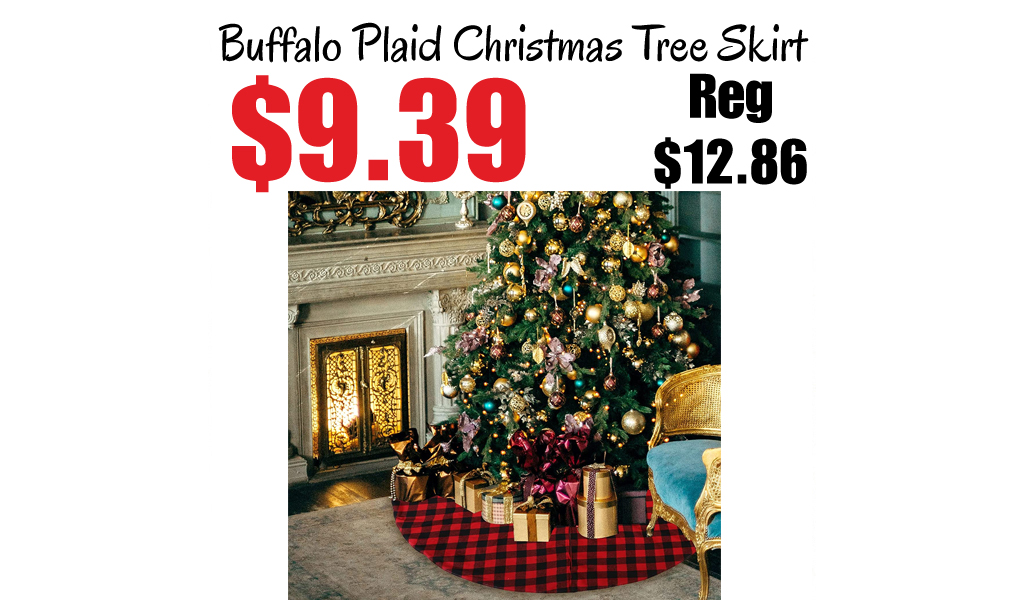 Buffalo Plaid Christmas Tree Skirt Only $9.39 Shipped on Amazon (Regularly $12.86)