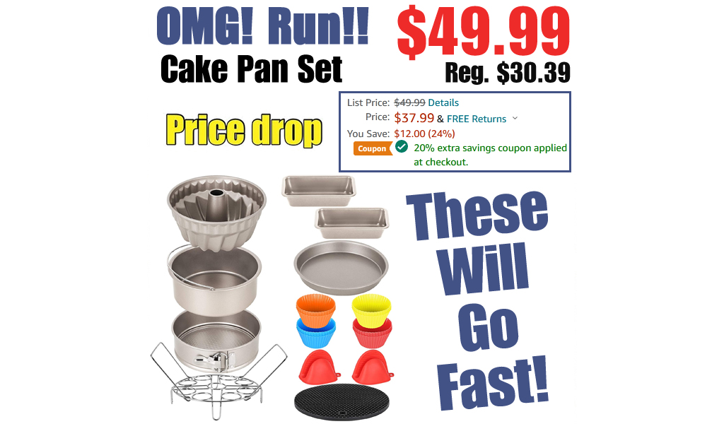 Cake Pan Set Only $30.39 Shipped on Amazon (Regularly $49.99)
