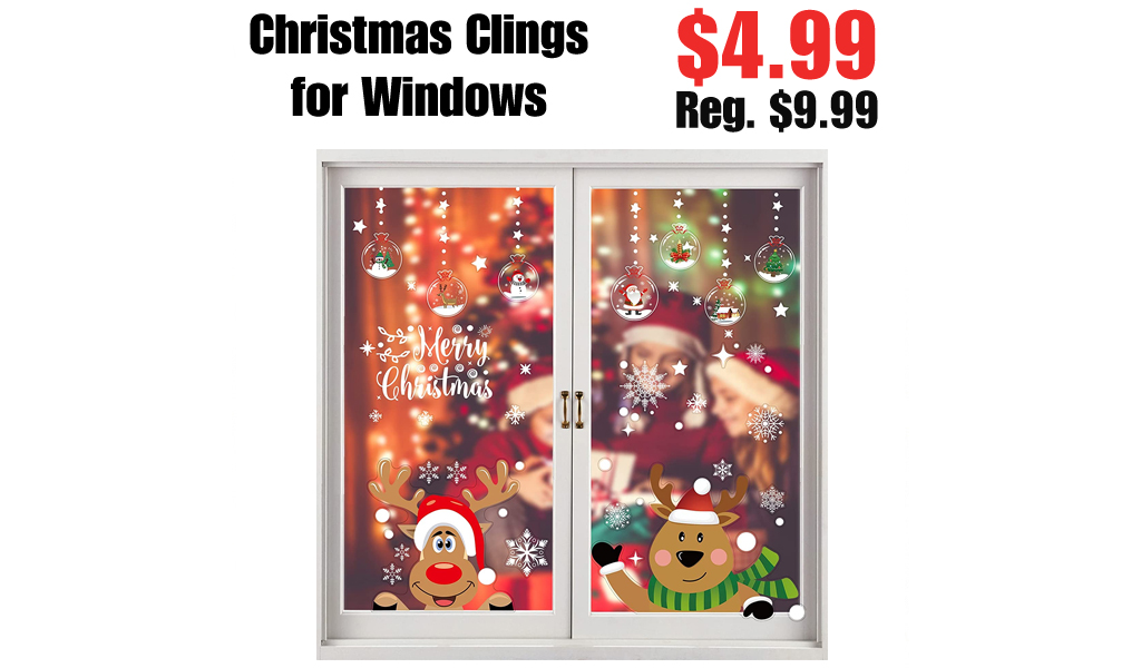 Christmas Clings for Windows Only $4.99 Shipped on Amazon (Regularly $9.99)