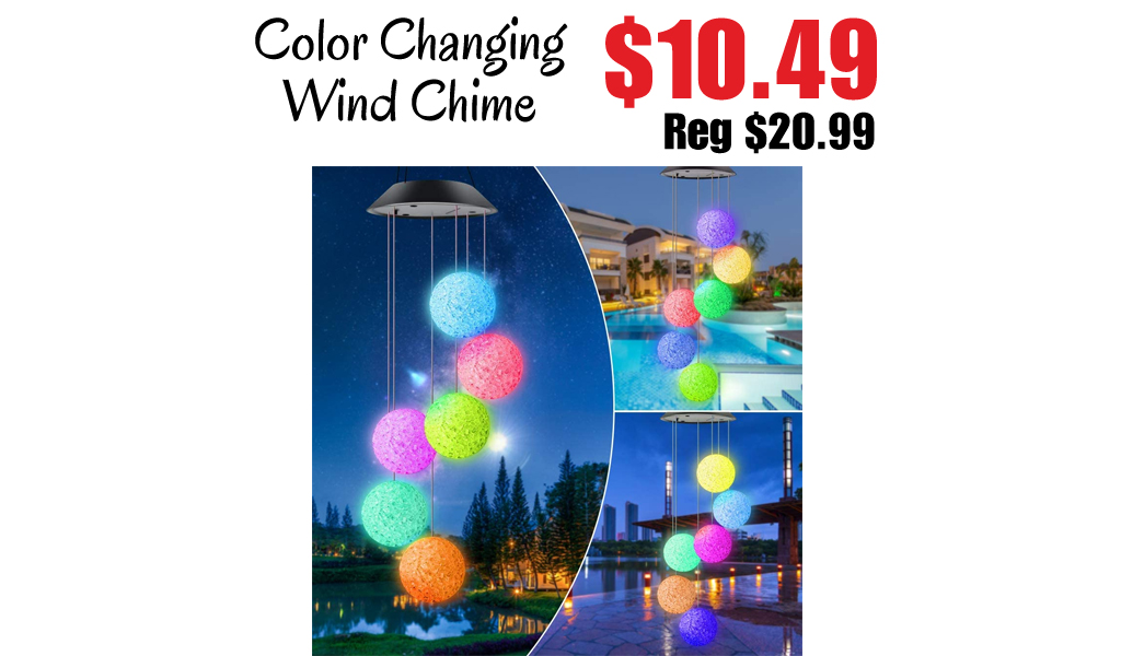 Color Changing Wind Chime Only $10.49 Shipped on Amazon (Regularly $20.99)