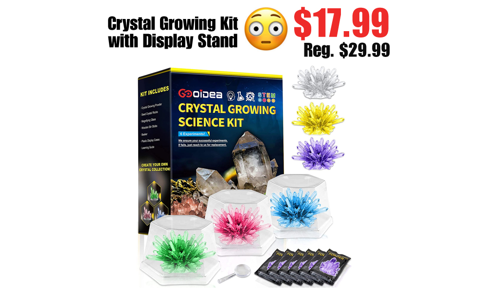 Crystal Growing Kit with Display Stand Only $17.99 Shipped on Amazon (Regularly $29.99)