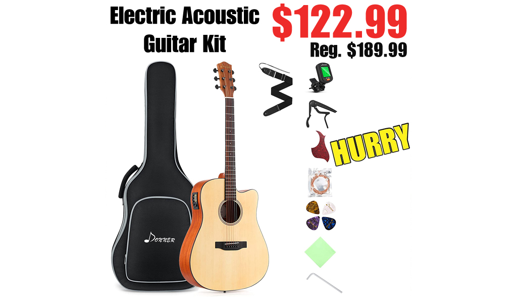 Electric Acoustic Guitar Kit Only $122.99 Shipped on Amazon (Regularly $189.99)