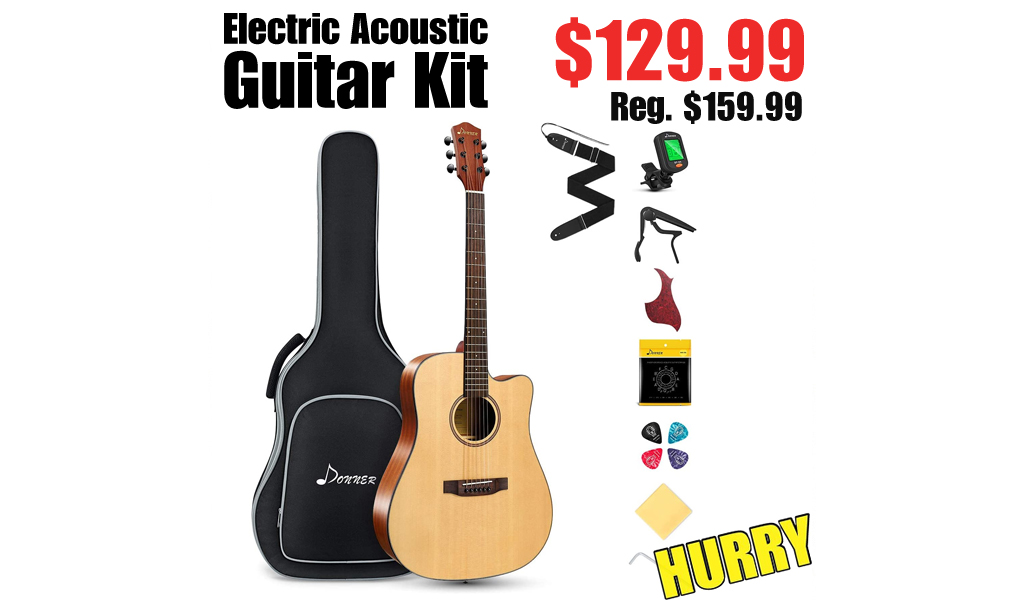 Electric Acoustic Guitar Kit Only $129.99 Shipped on Amazon (Regularly $159.99)