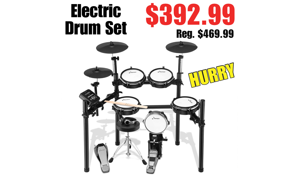 Electric Drum Set Only $392.99 Shipped on Amazon (Regularly $469.99)