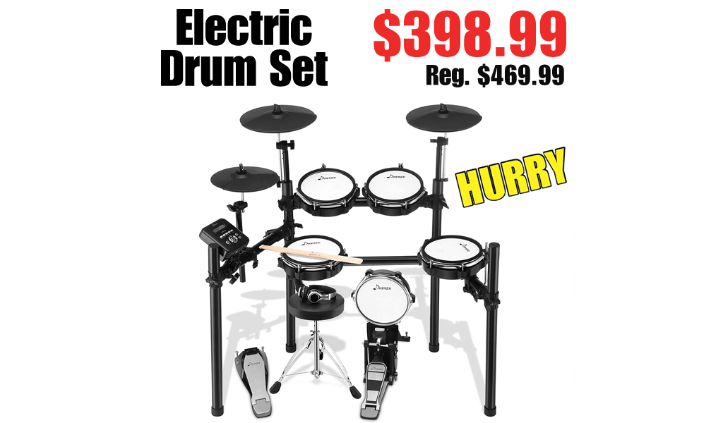 Electric Drum Set Only $398.99 Shipped on Amazon (Regularly $469.99)