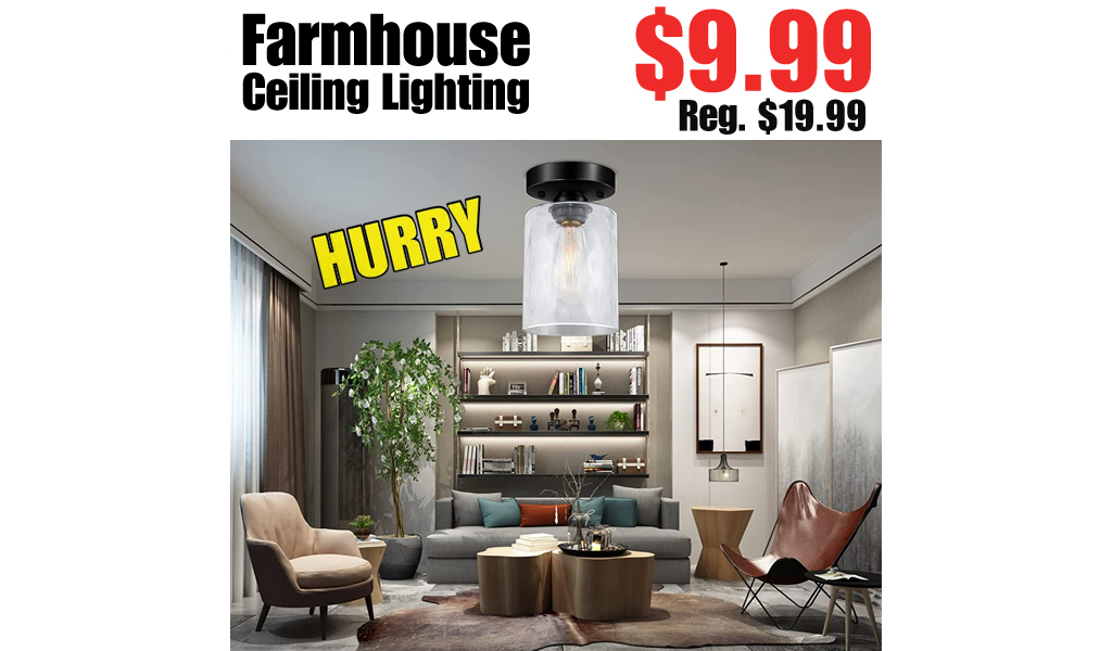 Farmhouse Ceiling Lighting Only $9.99 Shipped on Amazon (Regularly $19.99)