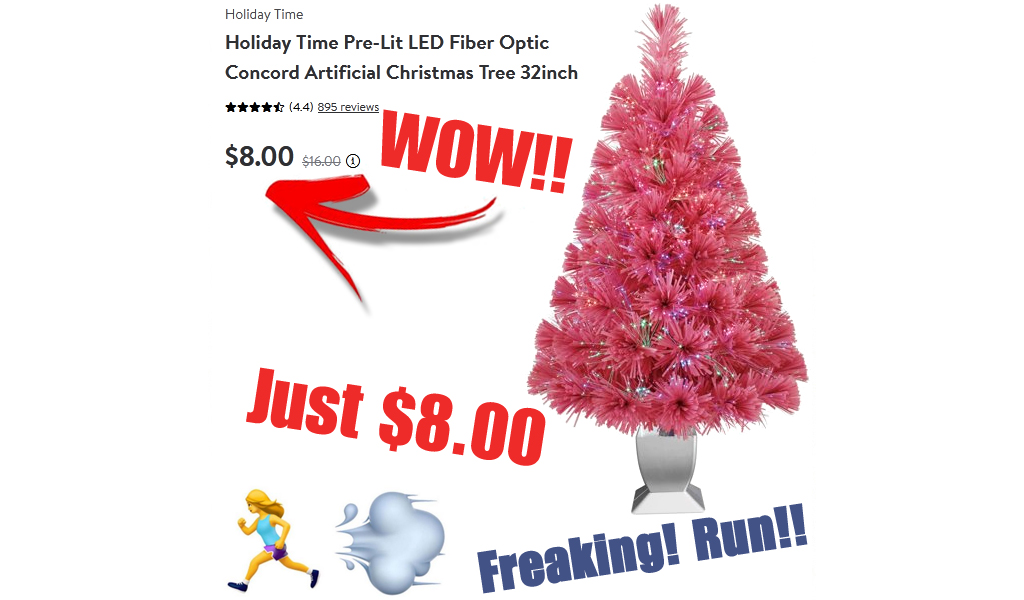 Fiber Optic Concord Artificial Christmas Just $8.00 on Walmart.com (Regularly $16.00)