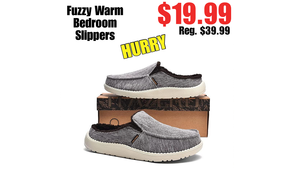 Fuzzy Warm Bedroom Slippers Only $19.99 Shipped on Amazon (Regularly $39.99)
