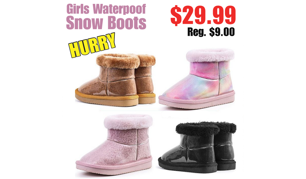 Girls Waterpoof Snow Boots Only $9.00 Shipped on Amazon (Regularly $29.99)