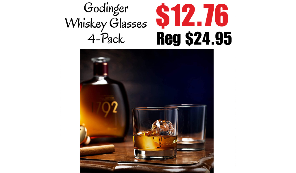 Godinger Whiskey Glasses 4-Pack Just $12.76 on Amazon (Regularly $24.95)