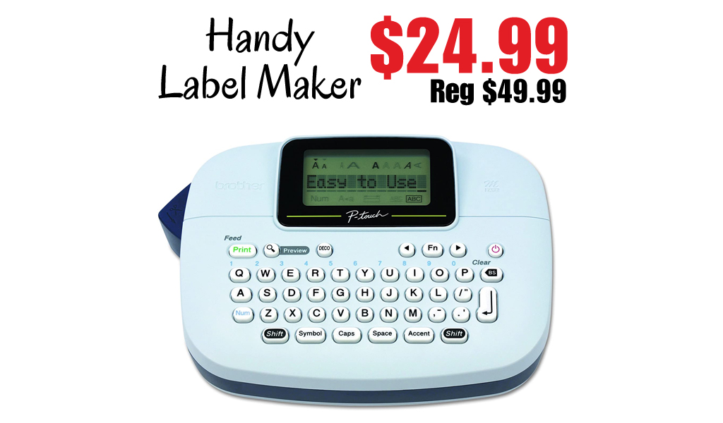Handy Label Maker Only $24.99 Shipped on Amazon (Regularly $49.99)