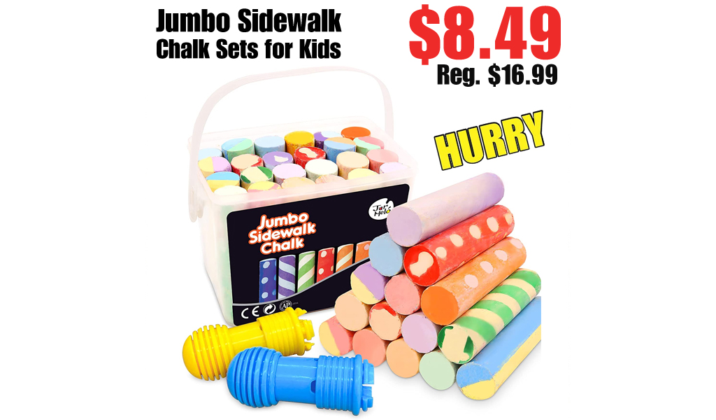 Jumbo Sidewalk Chalk Sets for Kids Only $8.49 Shipped on Amazon (Regularly $16.99)