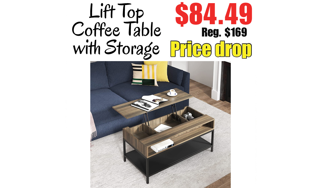 Lift Top Coffee Table with Storage Only $84.49 Shipped on Amazon (Regularly $169)