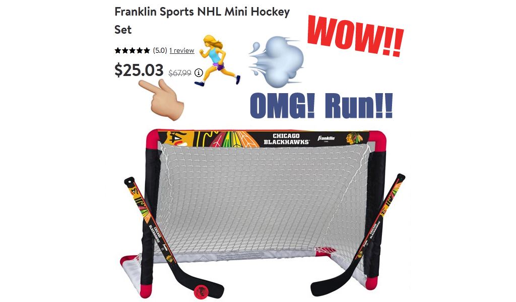 Mini Hockey Set Just $25.03 on Walmart.com (Regularly $67.99)