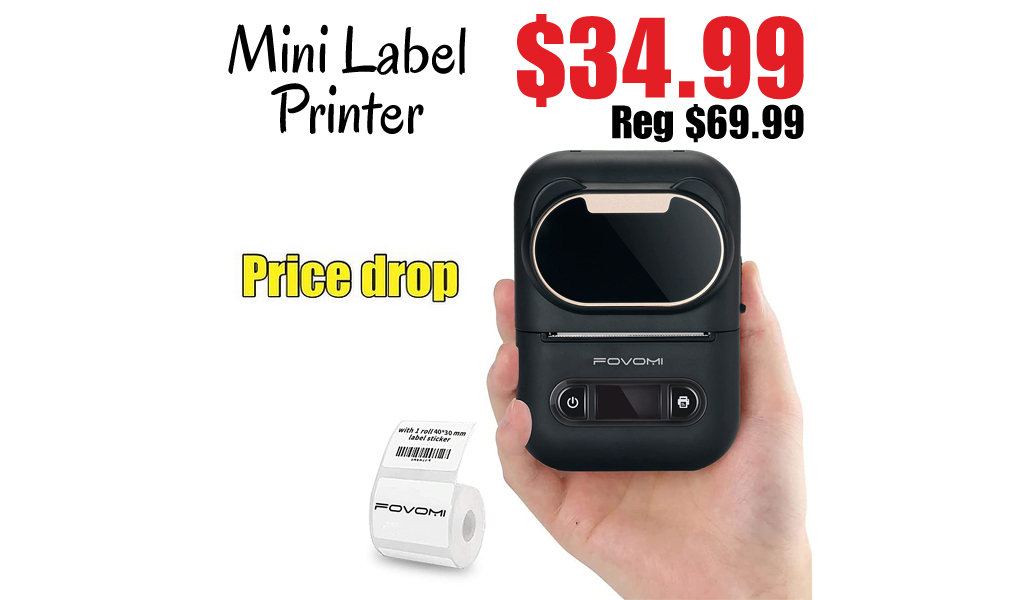 Mini Label Printer Only $34.99 Shipped on Amazon (Regularly $69.99)