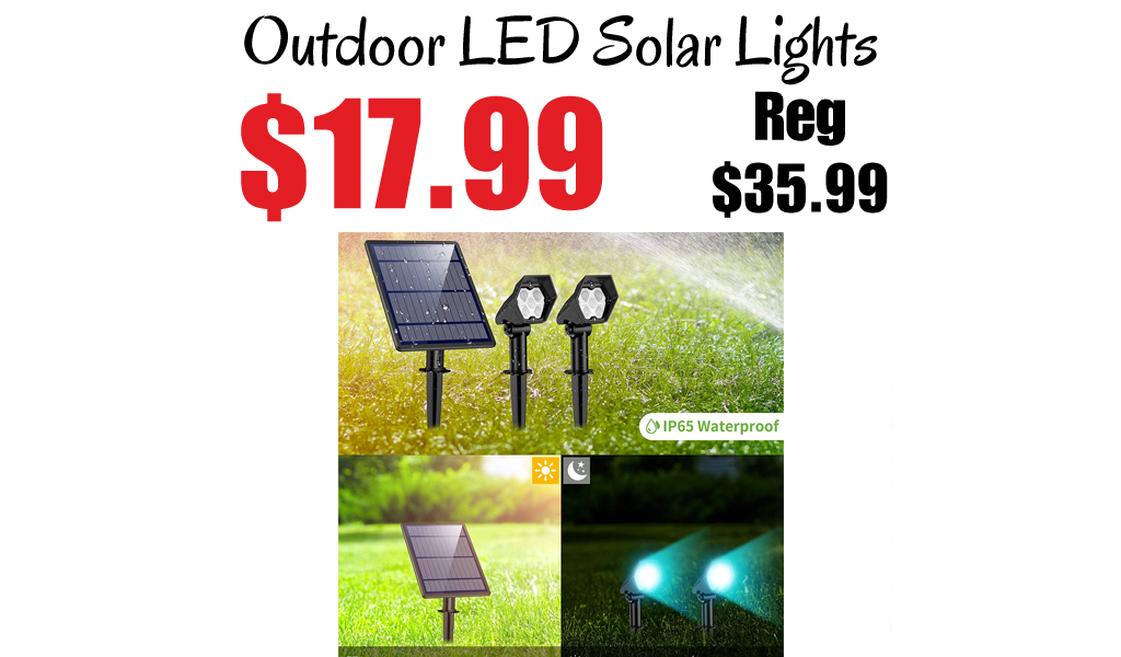 Outdoor LED Solar Lights Only $17.99 Shipped on Amazon (Regularly $35.99)