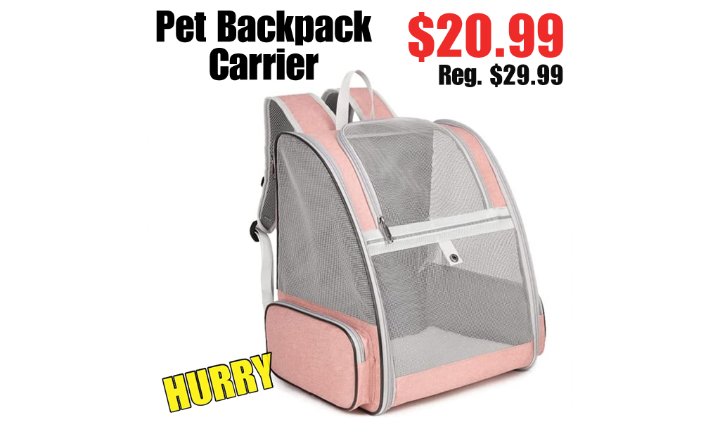 Pet Backpack Carrier Only $20.99 Shipped on Amazon (Regularly $29.99)