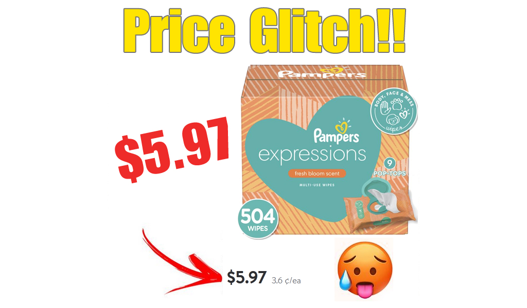 Price Glitch - Pampers Baby Wipes 504 Ct