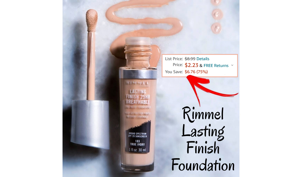 Rimmel Lasting Finish Foundation Just $2 Shipped on Amazon (Regularly $9)