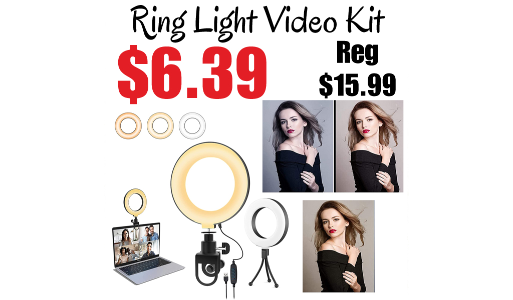 Ring Light Video Kit Only $6.39 Shipped on Amazon (Regularly $15.99)