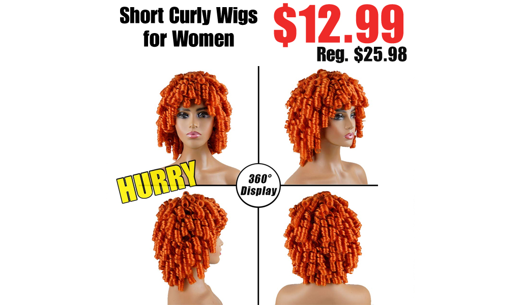 Short Curly Wigs for Women Only $12.99 Shipped on Amazon (Regularly $25.98)