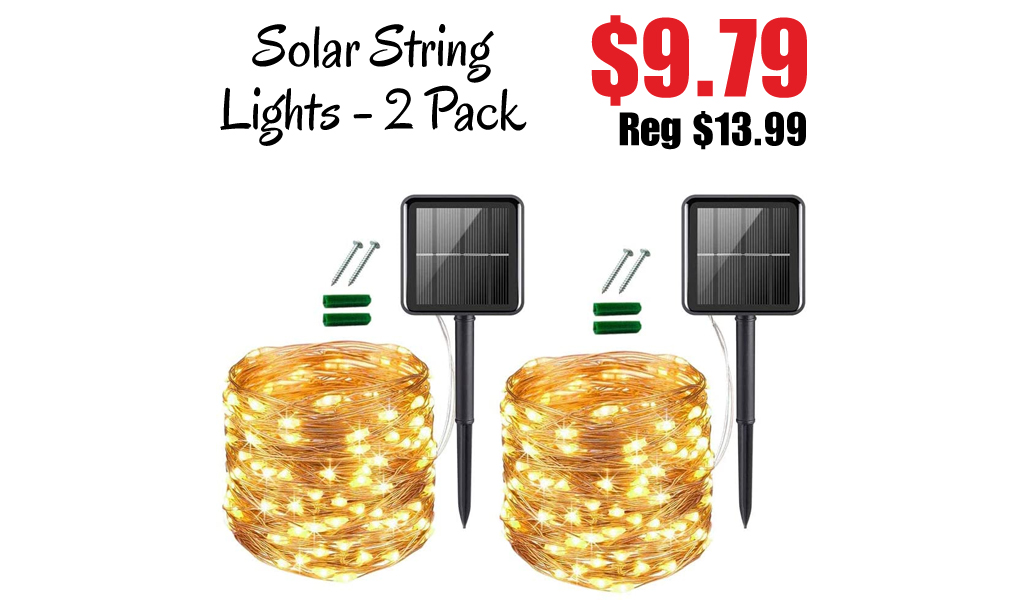 Solar String Lights - 2 Pack Only $9.79 Shipped on Amazon (Regularly $13.99)