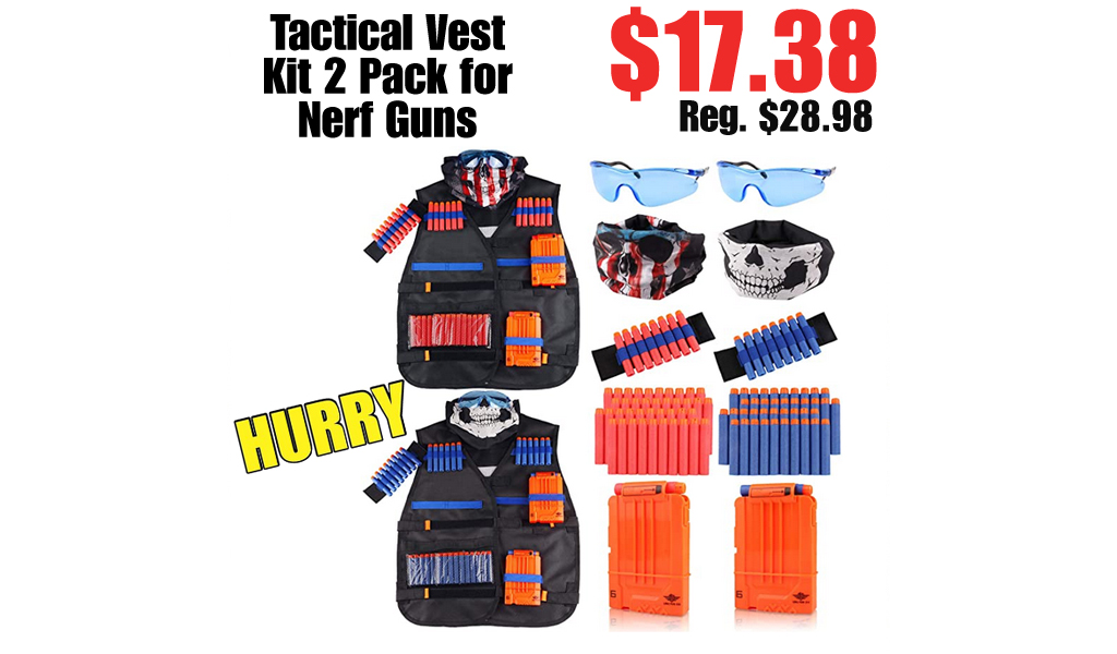 Tactical Vest Kit 2 Pack for Nerf Guns Only $17.38 Shipped on Amazon (Regularly $28.98)