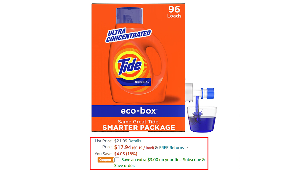 Tide Laundry Detergent Eco-Box Only $13 Shipped on Amazon (Just 14¢ Per Load)