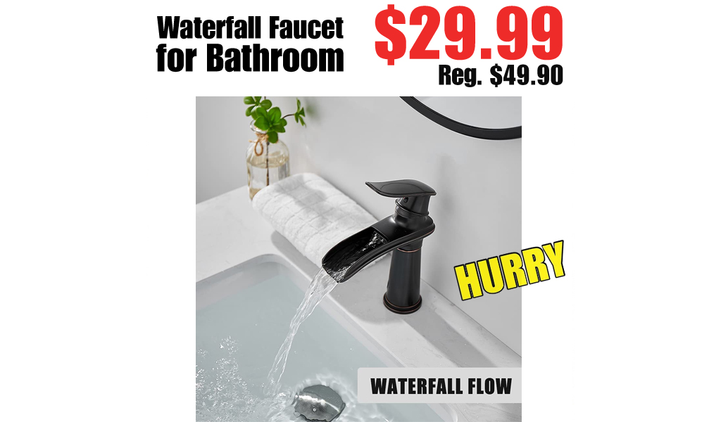 Waterfall Faucet for Bathroom Only $29.99 Shipped on Amazon (Regularly $49.90)