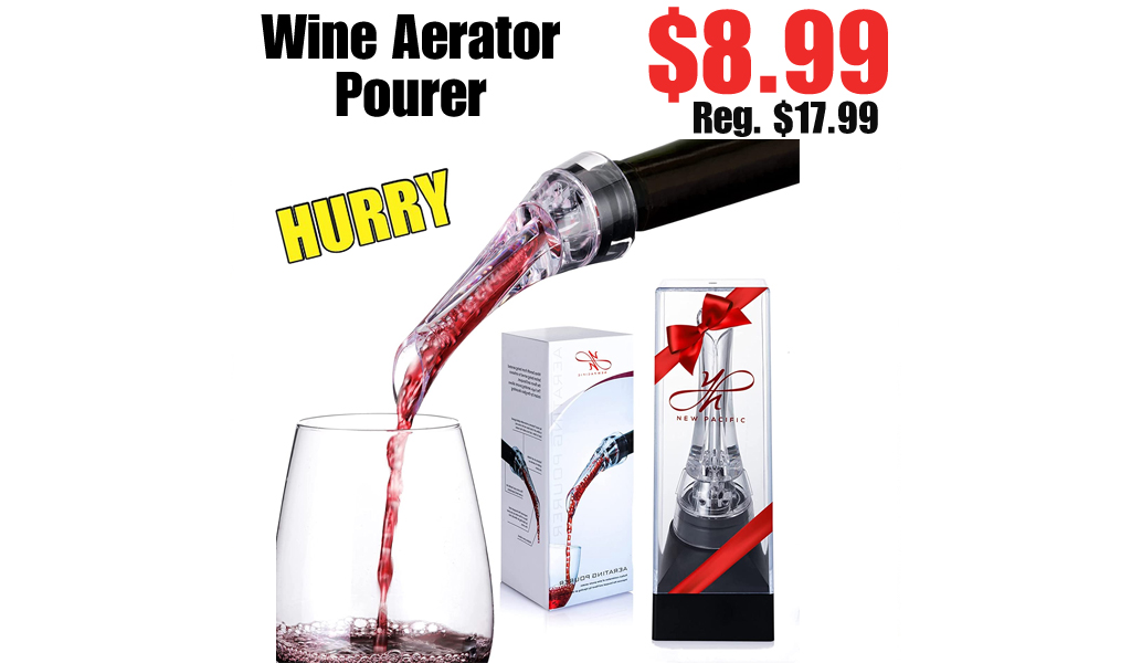 Wine Aerator Pourer Only $8.99 Shipped on Amazon (Regularly $17.99)