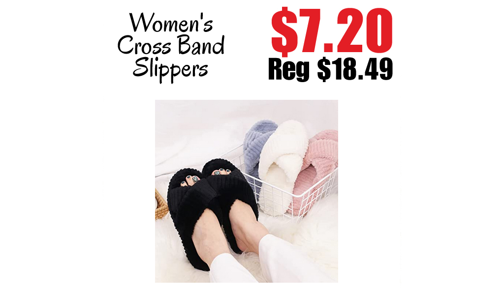 Women's Cross Band Slippers Only $7.20 Shipped on Amazon (Regularly $18.49)