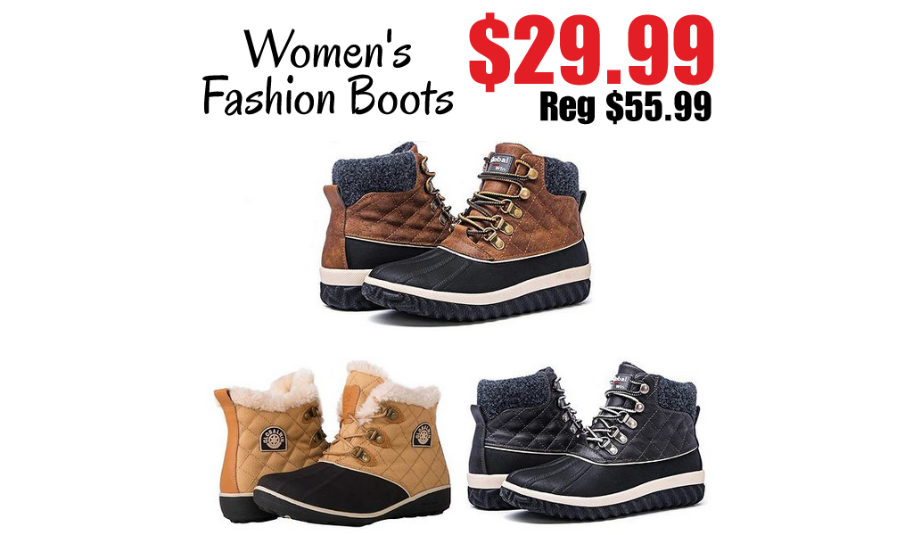 Women's Fashion Boots Only $29.99 Shipped on Amazon (Regularly $55.99)