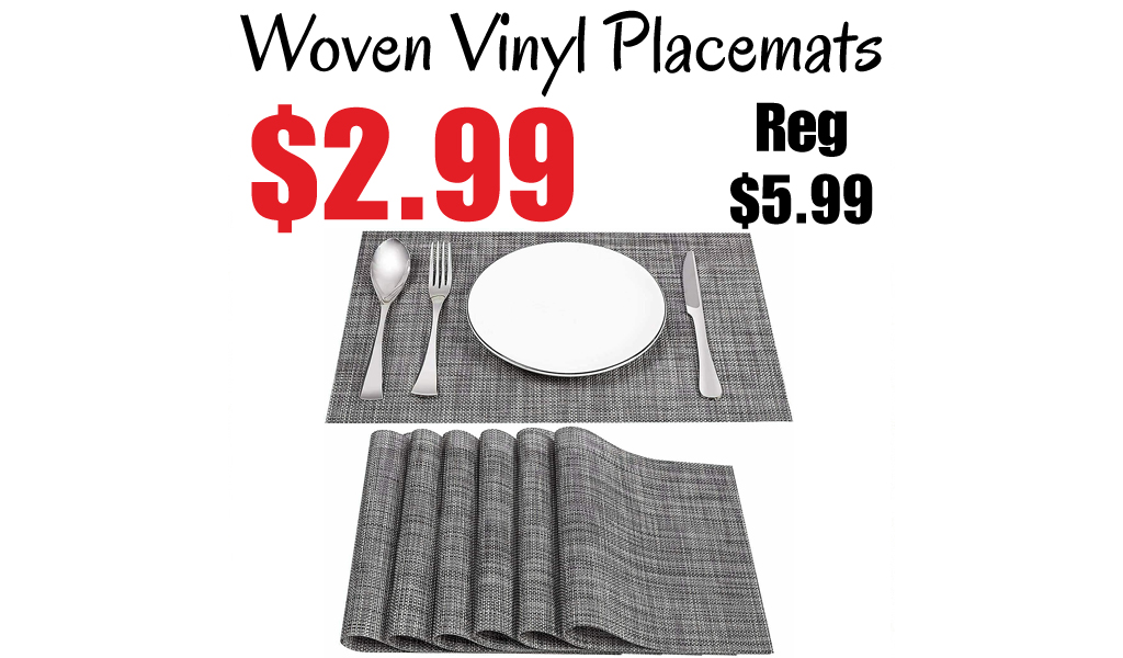 Woven Vinyl Placemats Only $2.99 Shipped on Amazon (Regularly $5.99)