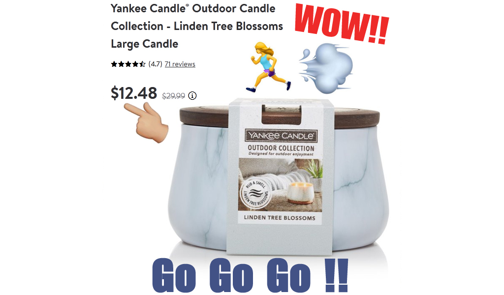 Yankee Candle Large Outdoor Candle Only $12.48 on Walmart.com (Regularly $30)