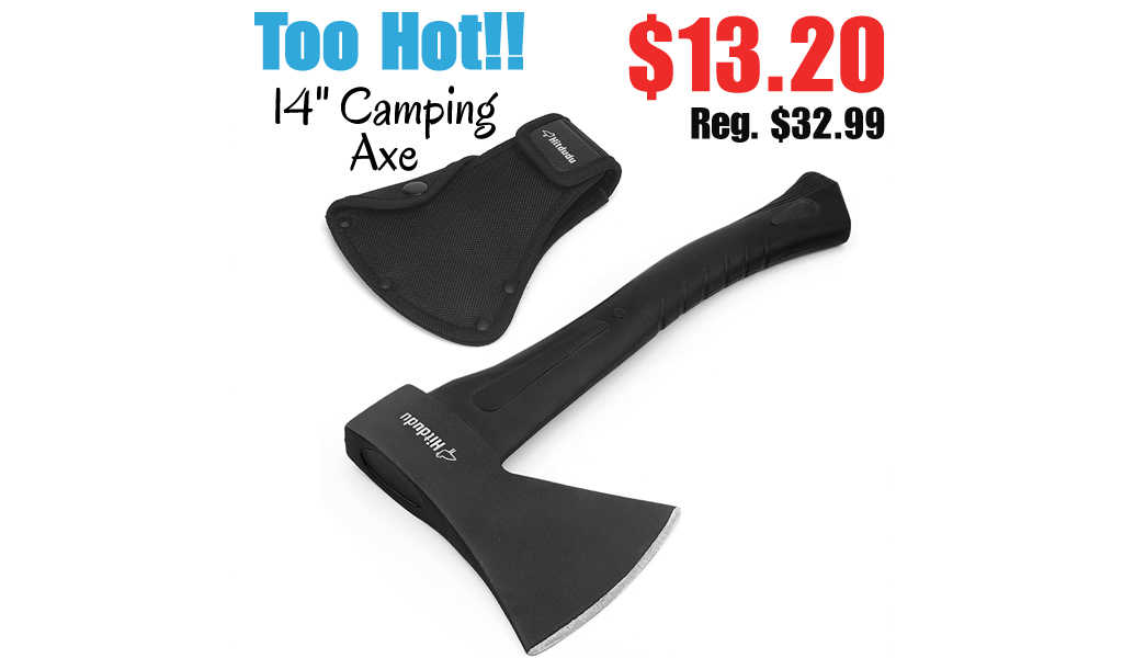 14" Camping Axe Only $13.20 Shipped on Amazon (Regularly $32.99)